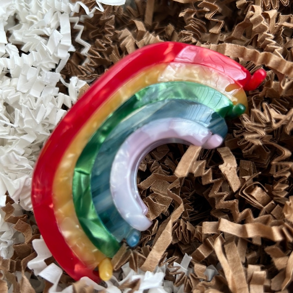 New Rainbow Small Hair Clip - Picture 4 of 6